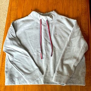 2 for $20. Tommy Hilfiger gray mock neck drawstring sweatshirt - size Large.